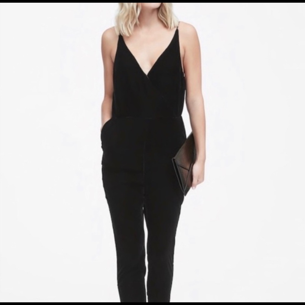 Banana Republic velour jumpsuit
